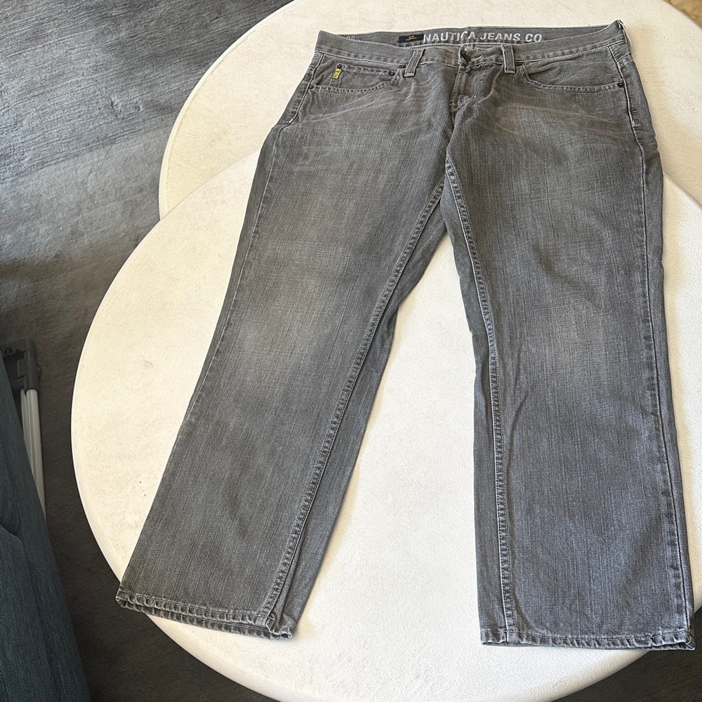 Nautica Men's Classic Gray Straight Jeans